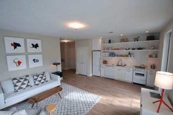Model Living Room at Link Apartments® Mixson, North Charleston, SC